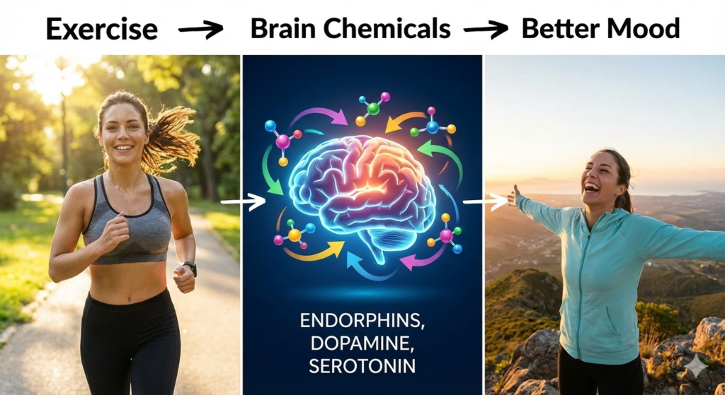 How exercise improves mental health and brain chemistry
