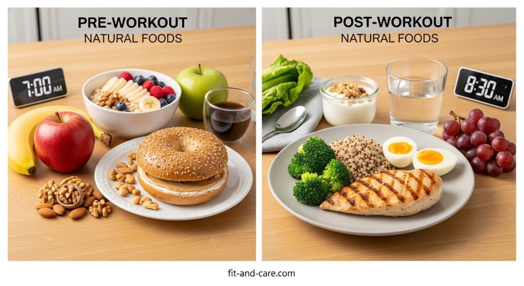 pre workout vs post workout natural foods