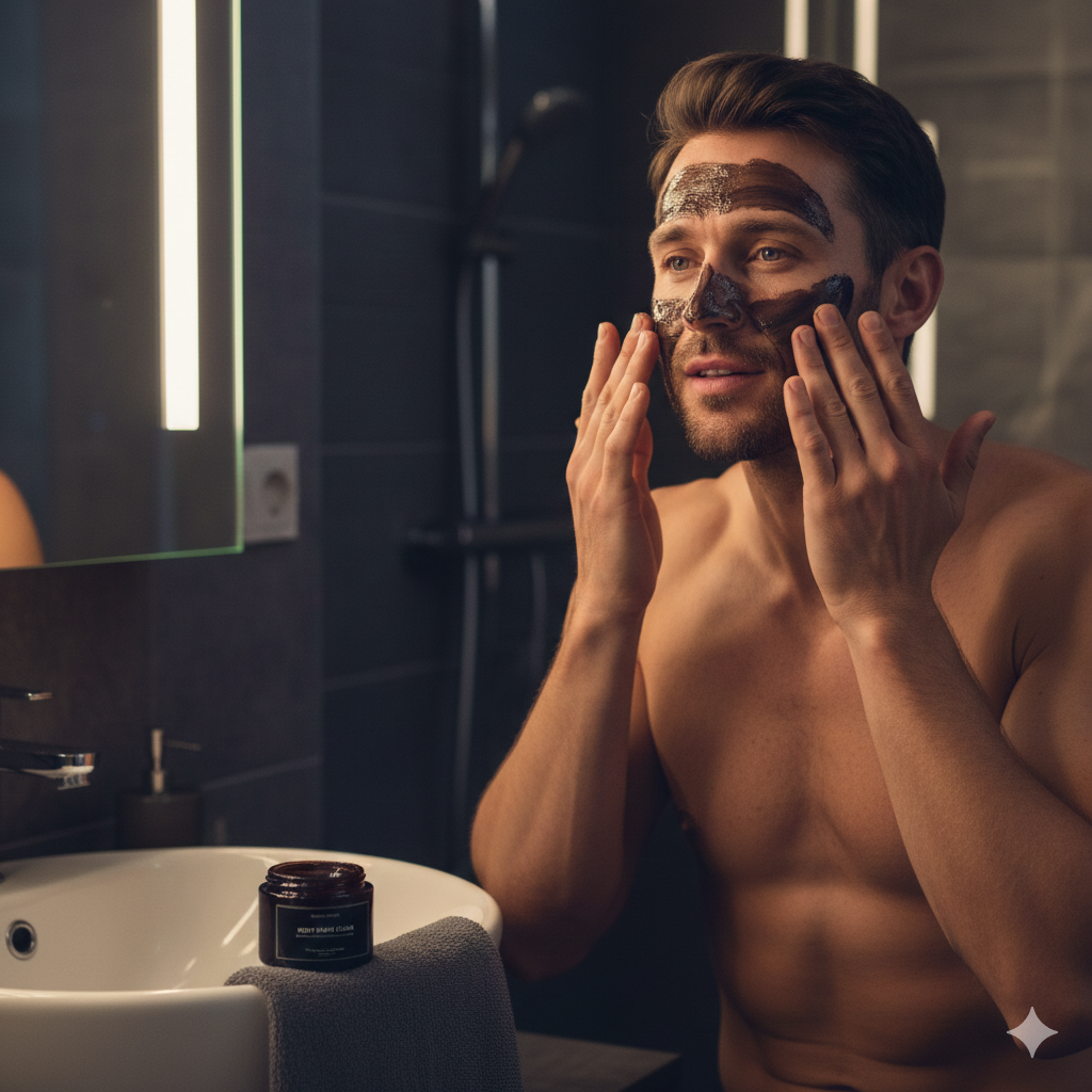 night skincare routine for men with oily skin