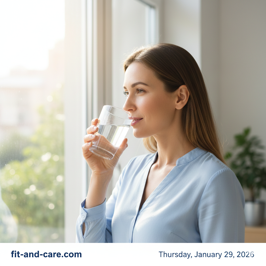 Drinking enough water for naturally glowing skin