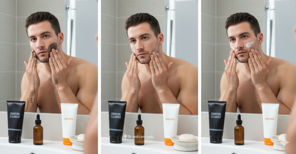 men skincare routine step by step for healthy skin