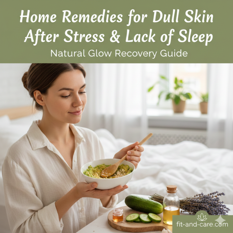 Home Remedies for Dull Skin After Stress & Lack of Sleep