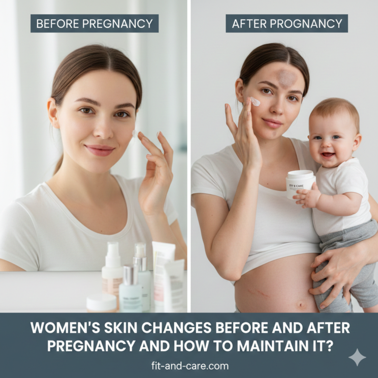 skin changes before and after pregnancy