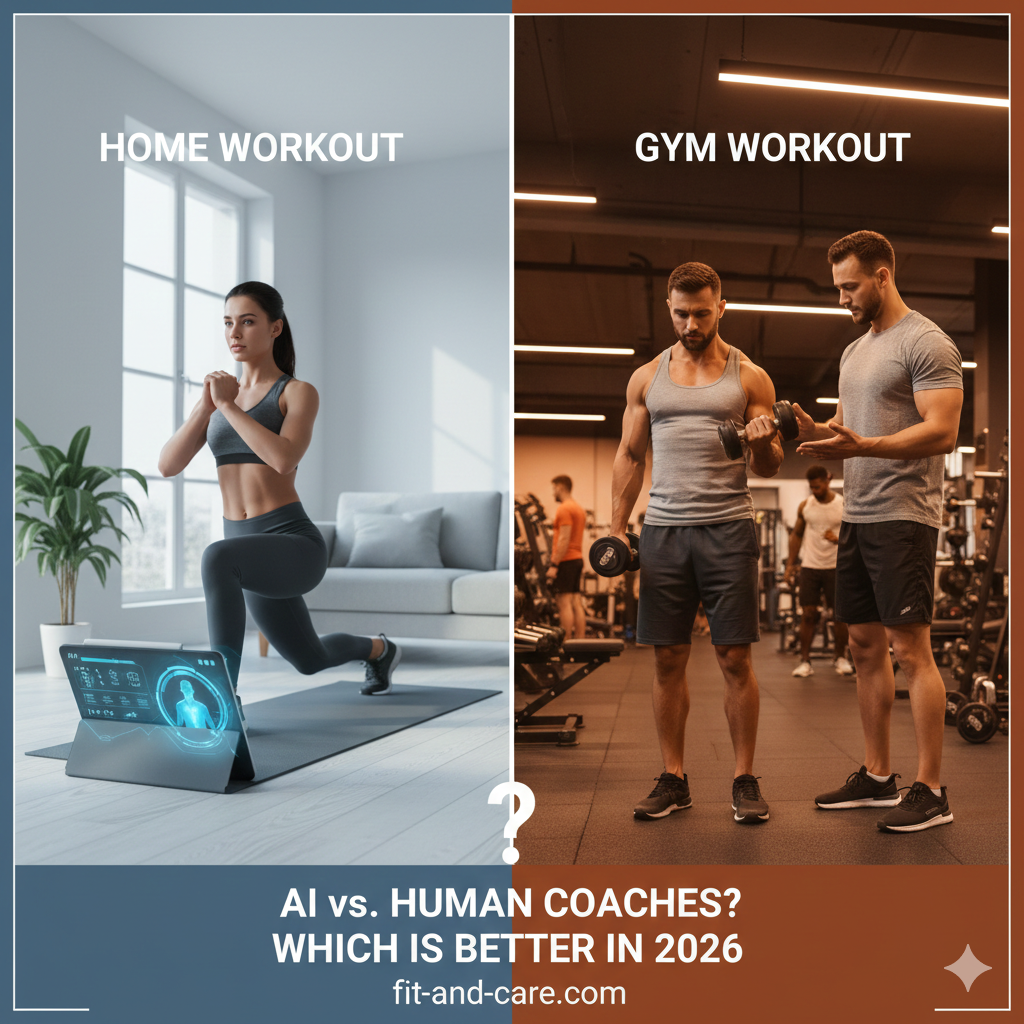 ai workout apps vs gym workouts side by side