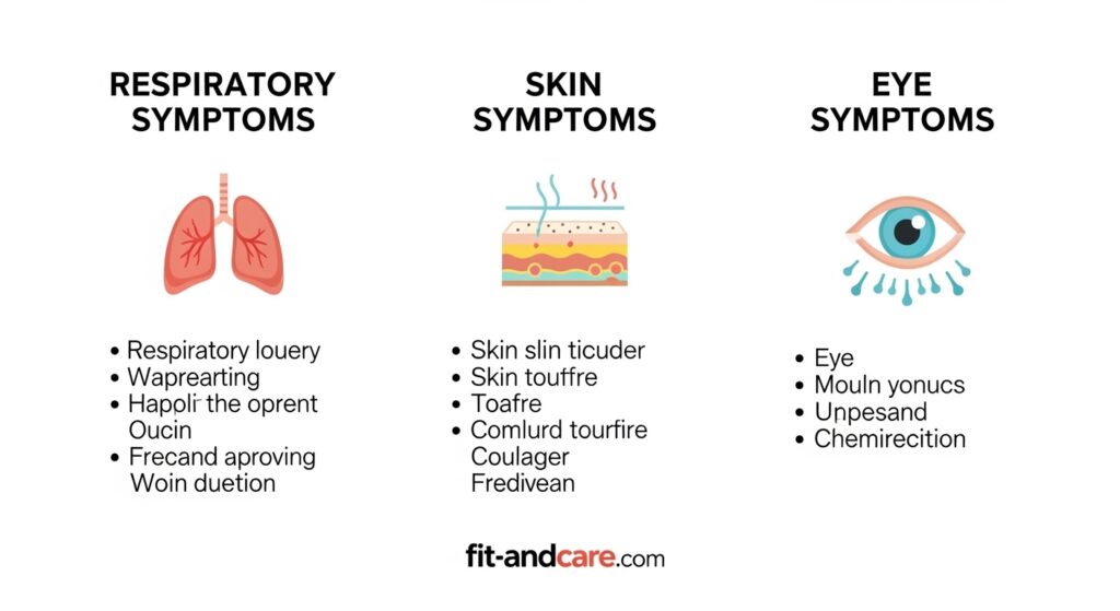 most common allergy symptoms in adults and children chart