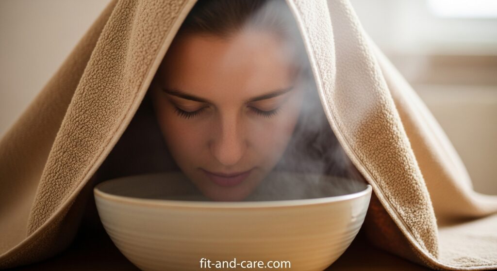 steam inhalation natural relief for allergy congestion