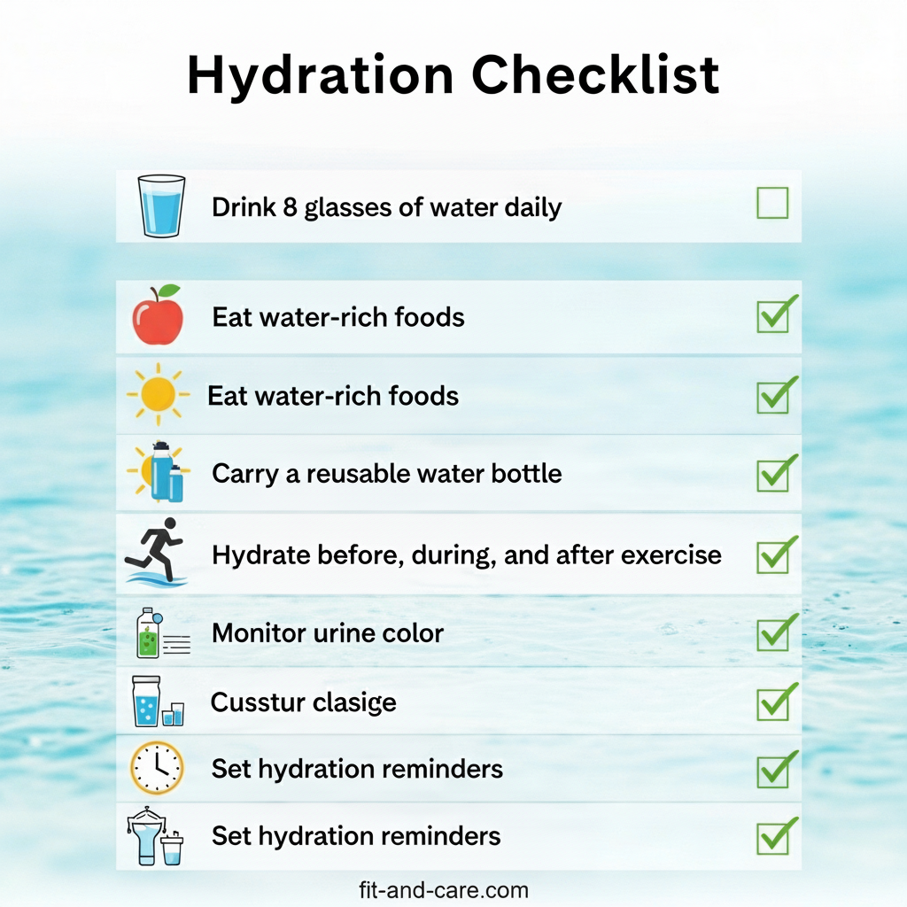 daily hydration checklist