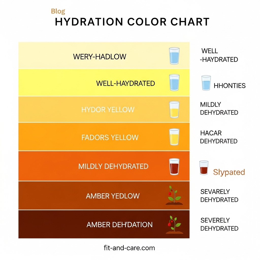 dehydration urine color chart