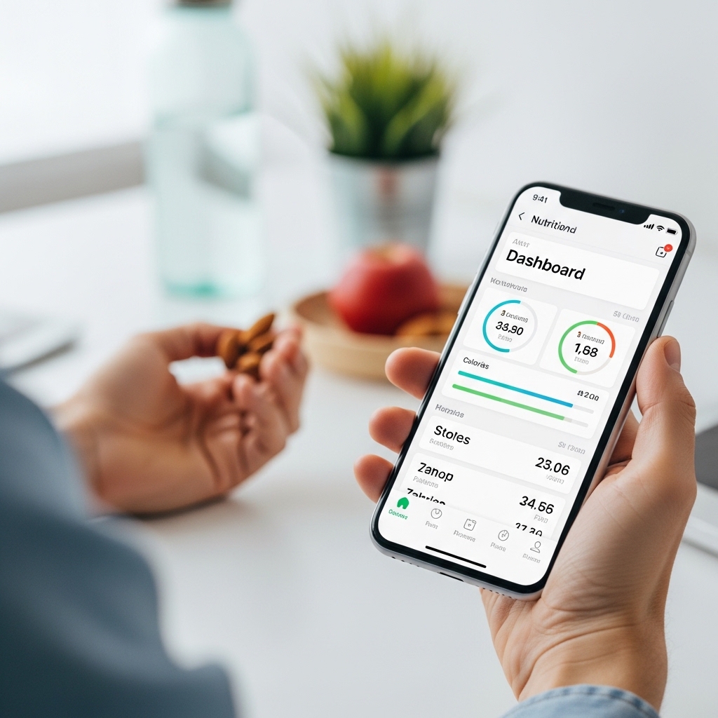 mobile AI nutrition tracking application dashboard